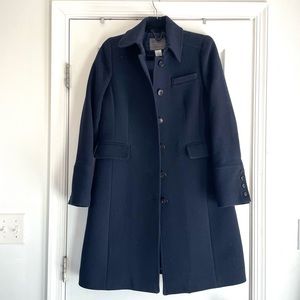 J.Crew long wool coat - DOUBLE-CLOTH METRO WITH THINSULATE® Navy